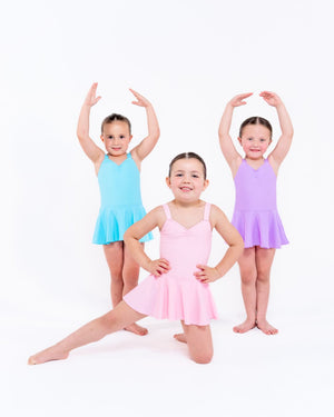 Total Dance Studio Wear Ava - Wide Strap Leotard with Skirt - Ballet Skirt - Detail