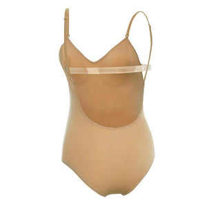 Bloch Aries Womens Bodysuit Underwear - Sand - Bodystocking - Back