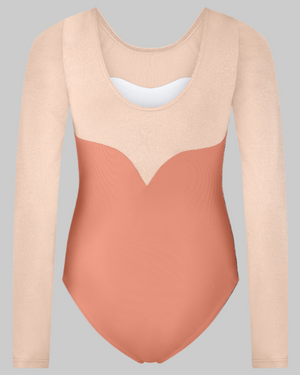 Pink Lemon Dancewear Shimmer Long Sleeved Leotard - Leotards - View 6