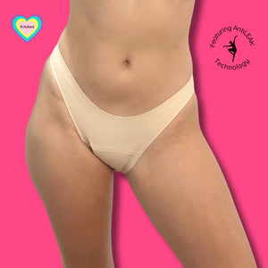 Knicked Period Dance Underwear ~ Dance Diva Heavy Absorbancy ~ Seamless with Anti-leak Technology - Period Underwear - Back
