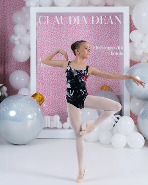 Claudia Dean Grace High Cut Leotard Child & Adult - Mistletoe Print - Leotards - View 6