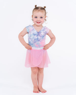 Pink Lemon Dancewear Rosie Capped Sleeve Leotard - Foiled Velvet Dance Leotard for Girls - Leotards - Side