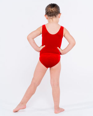 Pink Lemon Dancewear Lani Gathered Front Velvet Leotard - Leotards - View 13