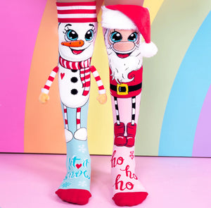 MADMIA Santa and Snowman Socks - Fun Socks - Side