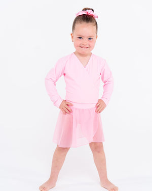 Total Dance Studio Wear Child's Pull-On Ballet Crossover Wrap Top - View 7