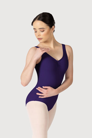 Bloch Odetta Sleeveless Pleat Adult Leotard - Leotards