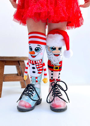 MADMIA Santa and Snowman Socks - Fun Socks - Detail