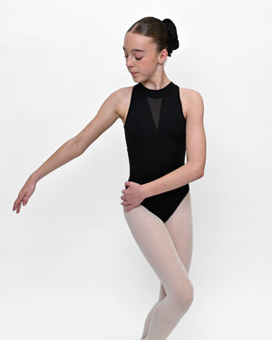 Total Dance Studio Wear Gracie Mesh Panel Dance Leotard - Leotards - Detail