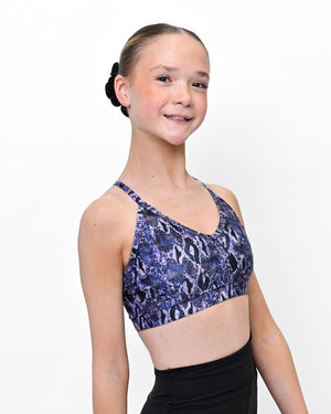 Pink Lemon Dancewear Nova Cross Strap Crop Top - Crops