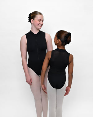 Total Dance Studio Wear Elara Mesh Panel Dance Leotard - Leotards - Side