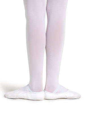 Capezio Hanami Canvas Split-Sole Ballet Shoes - Adult - White - Side
