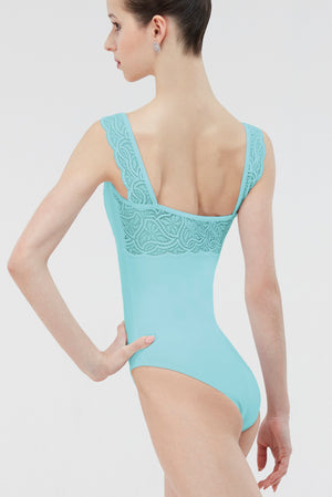 Wear Moi Erine Microfiber Tank Leotard Child & Adult - Pacific - Leotards - Back