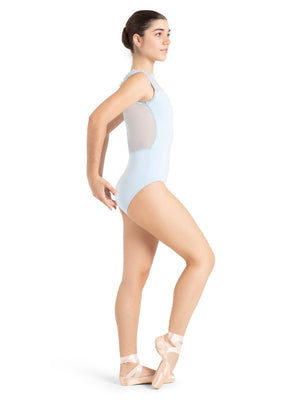 Capezio Whispering Waves Saltwater High Neck Leotard - Leotards - Close-up