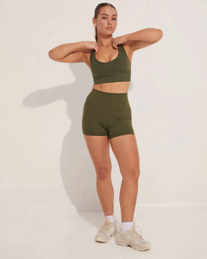 Diamond Active Motion Hi-Rise Short Adult - Green - Shorts - Detail