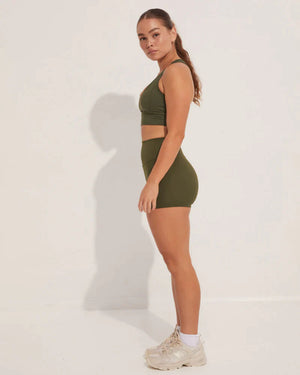 Diamond Active Motion Hi-Rise Short Adult - Green - Shorts - Close-up
