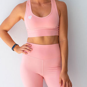 Diamond Active League Racer Crop - Peach - Back