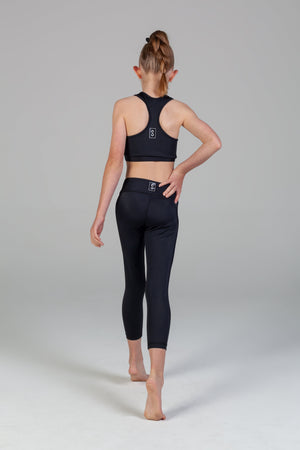 Scout Active Lyla Eco Friendly Wide Waist Band 7/8 Legging Girls - Luna - Back