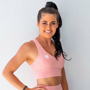 Diamond Active League Racer Crop - Peach