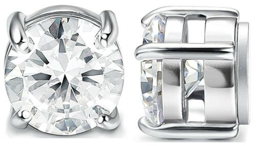 KySienn&Mad Ally Diamante Round Magnetic Earrings - Back