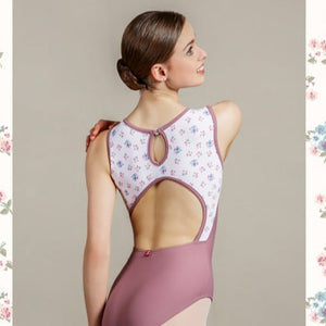 Sonata Dancewear Malar Round Neck Tank Leotard Adult - Sweet Florets - Leotards
