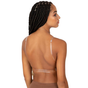 Capezio Deep Neck Clear Back Bra - Dance Bra - Back