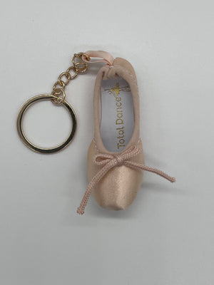 Total Dance Australia Pointe Shoe Mini Keyring - Close-up