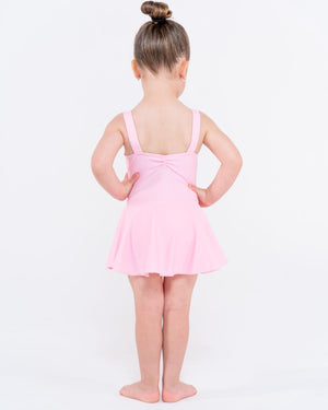 Total Dance Studio Wear Ava - Wide Strap Leotard with Skirt - Ballet Skirt - Side