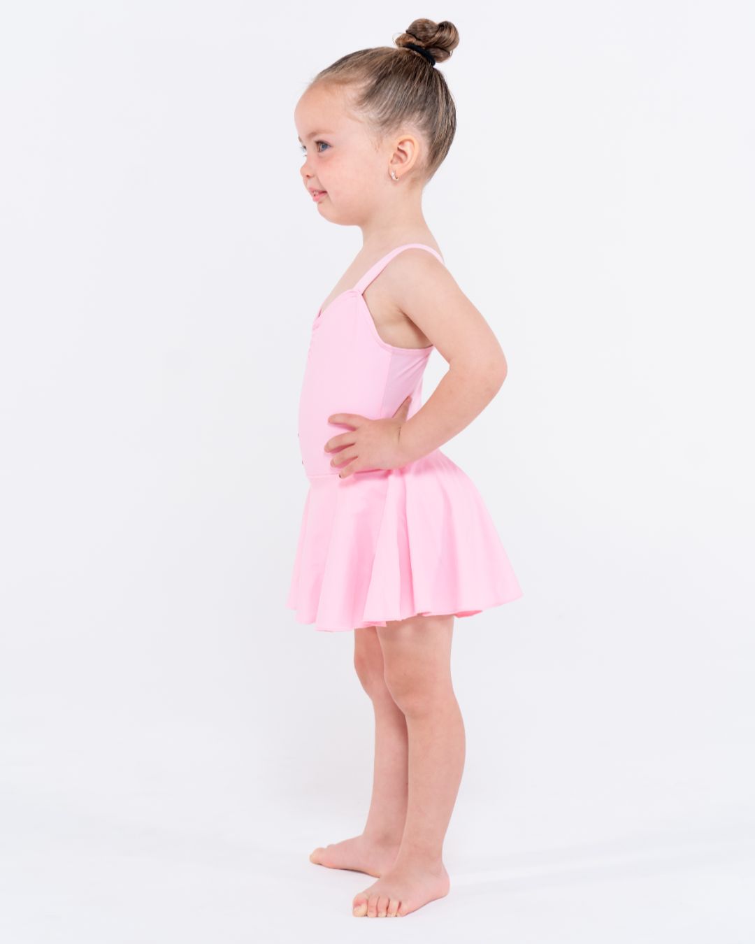 Total Dance Studio Wear Ava - Wide Strap Leotard with Skirt - Ballet Skirt - Back