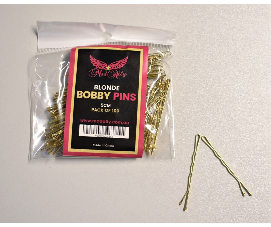 Mad Ally Bobby Pins - Blonde 100 pack