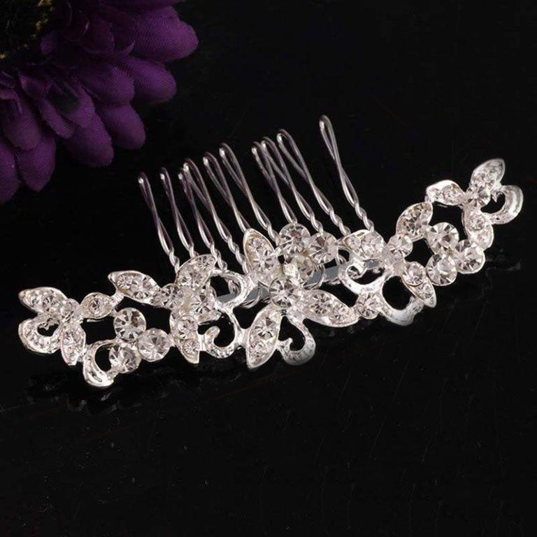 KySienn Celia - Rhinestone Hair Comb - Diamante Hair Accessory