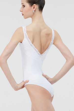 Wear Moi Evidence Tank Style Camisole Leotard Child & Adult - White - Leotards