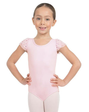 Capezio Glitter Rose Flutter Sleeve Leotard - Leotards
