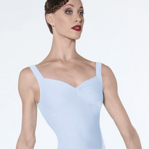 Wear Moi Galate Microfiber Pinch Front Tank Leotard Child & Adult - Sky - Leotards