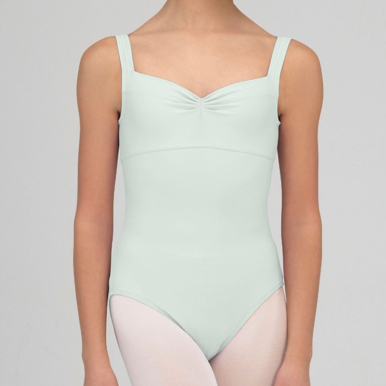 Wear Moi Galate Microfiber Pinch Front Tank Leotard Child & Adult - Mint - Leotards