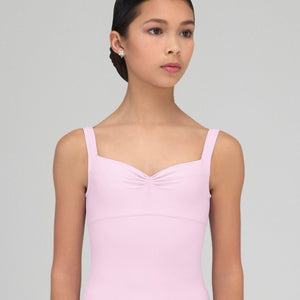 Wear Moi Galate Microfiber Pinch Front Tank Leotard Child & Adult - Pink - Leotards