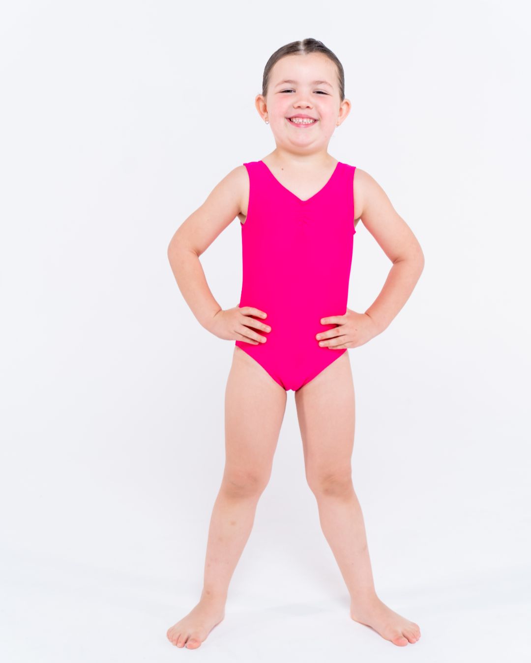 Total Dance Studio Wear Essential Gathered Front Leotard - High Back - Leotards - View 18