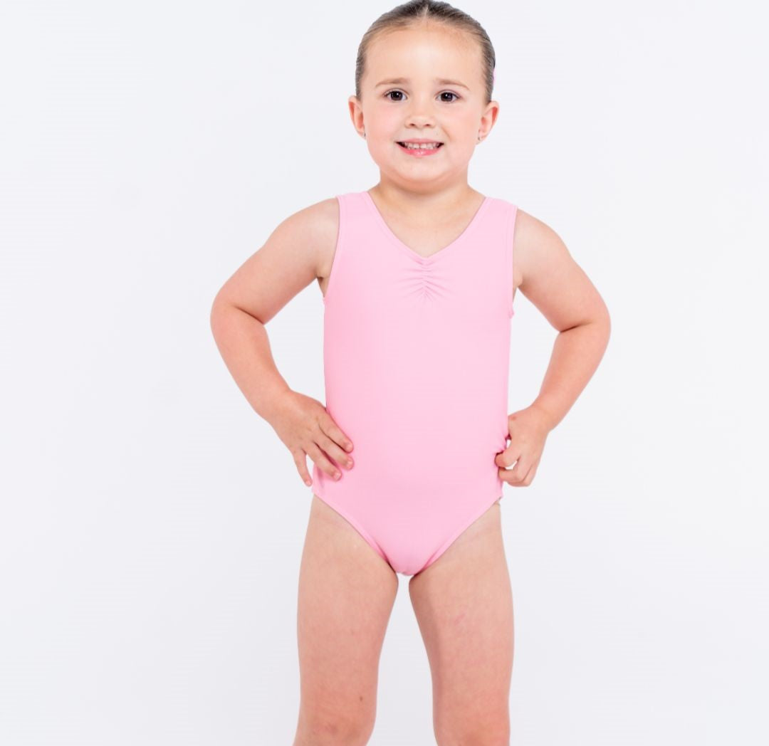 Total Dance Studio Wear Essential Gathered Front Leotard - High Back - Leotards - View 19