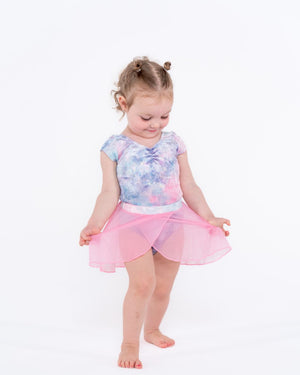 Pink Lemon Dancewear Lily Cross Over Pull on Pink Mesh Skirt - Pull on Ballet Skirts