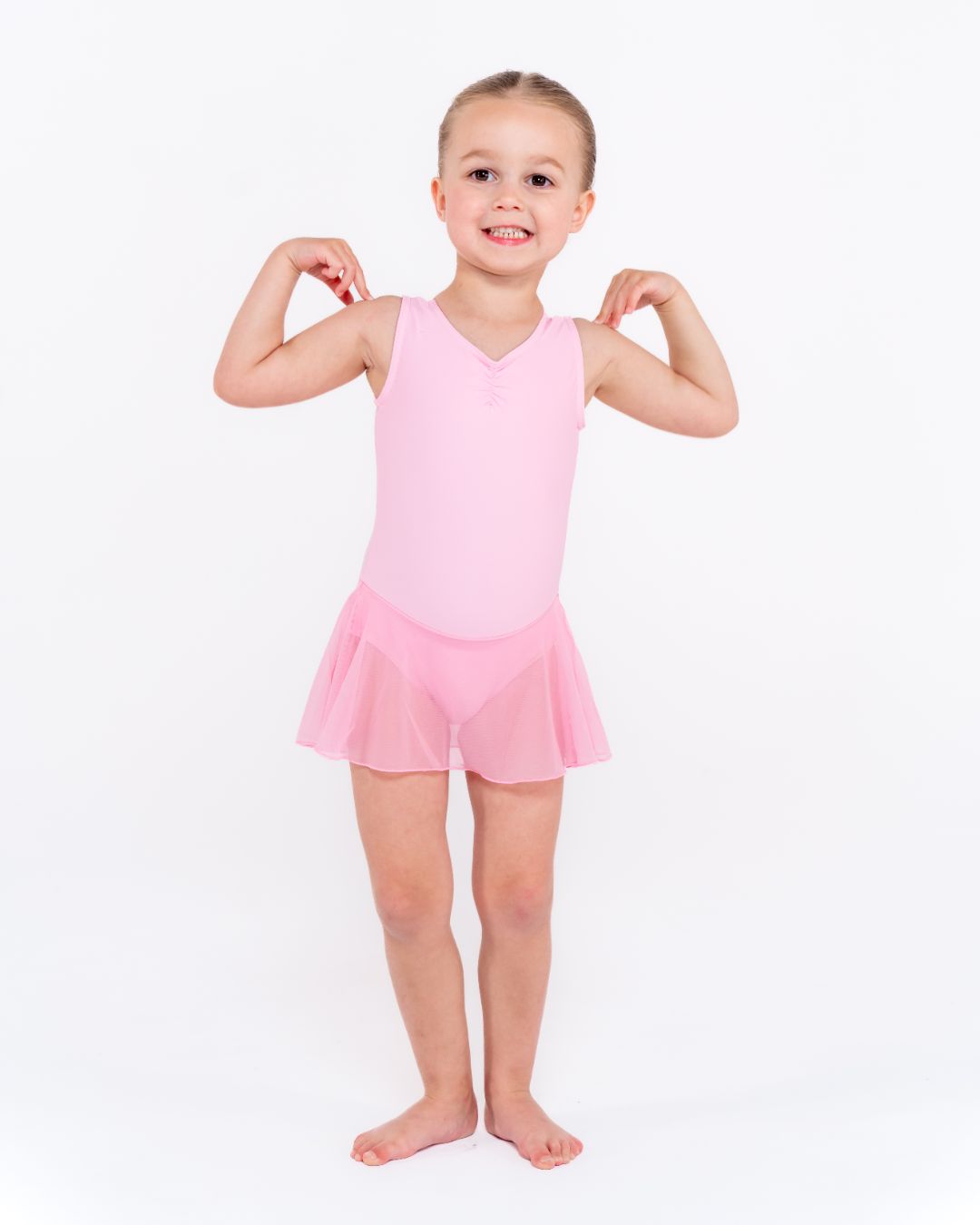 Total Dance Studio Wear Gisele Traditional Gathered Front Leotard Skirt - Ballet Skirt - Side