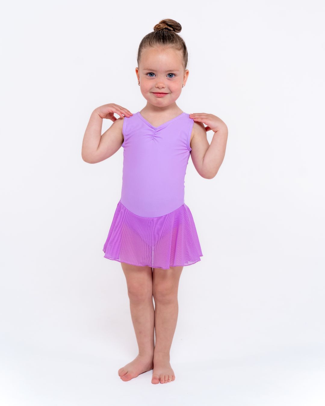 Total Dance Studio Wear Gisele Traditional Gathered Front Leotard Skirt - Ballet Skirt - Close-up