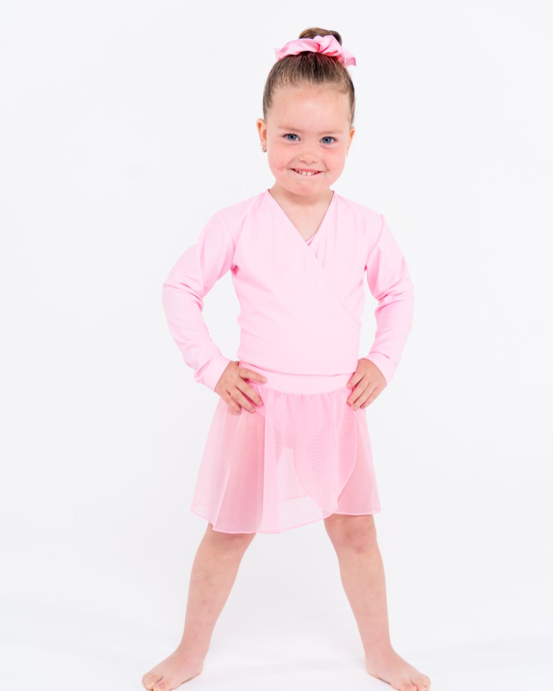 Total Dance Studio Wear Child's Pull-On Ballet Crossover Wrap Top - View 7