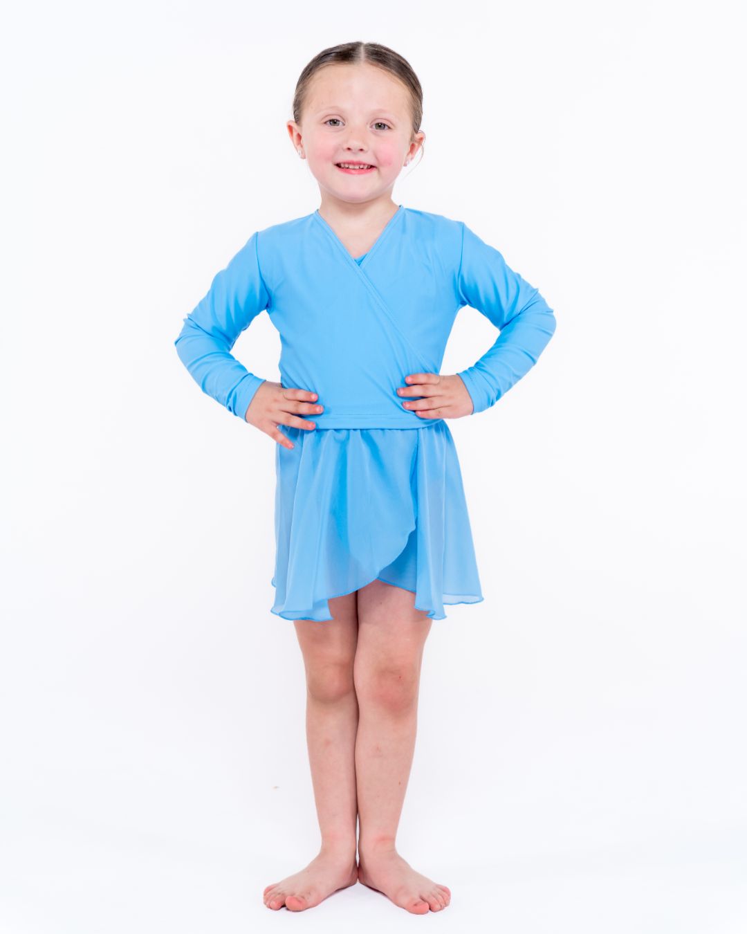Total Dance Studio Wear Child's Pull-On Ballet Crossover Wrap Top - View 8