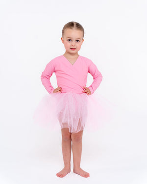 Total Dance Studio Wear Child's Pull-On Ballet Crossover Wrap Top - View 12