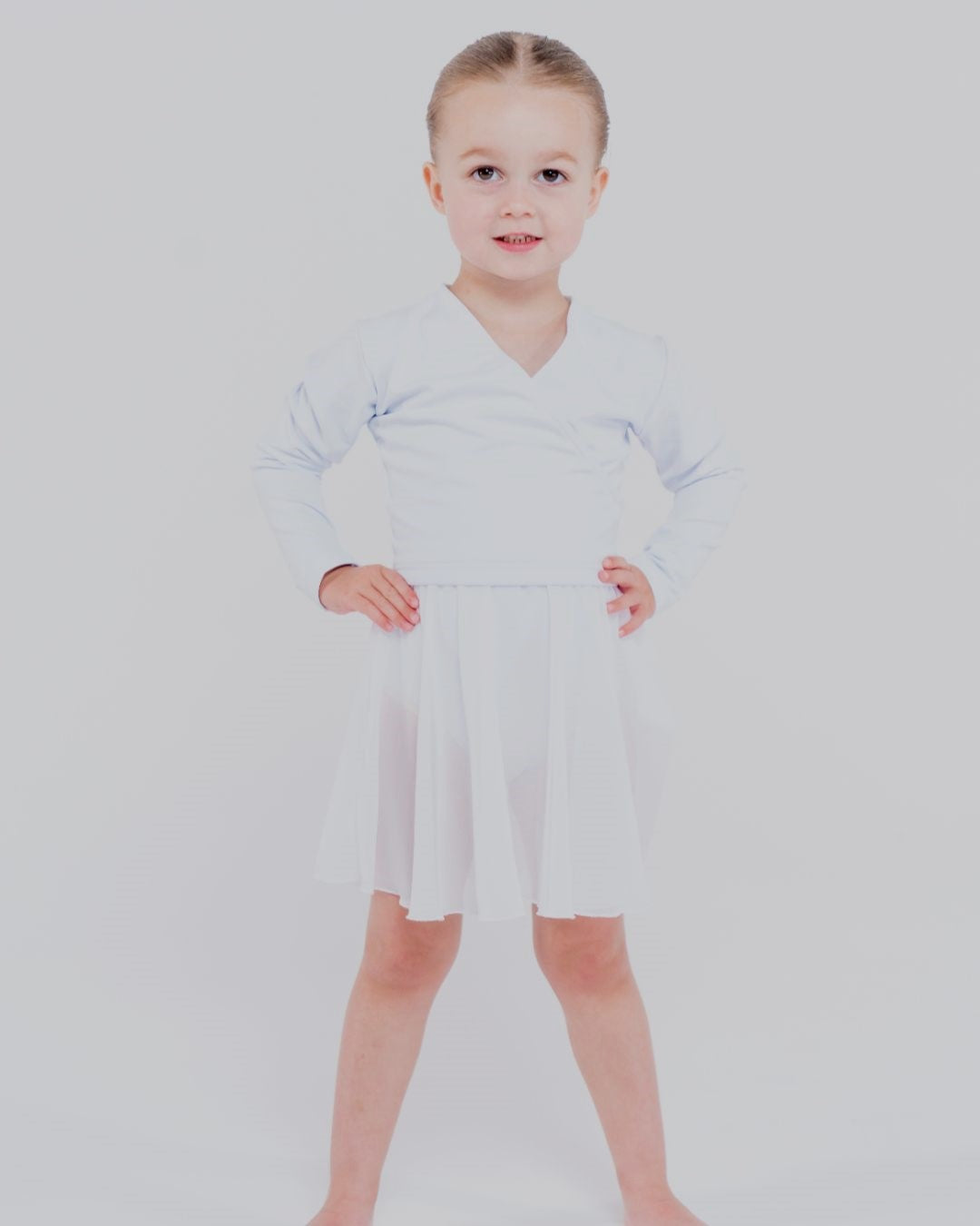 Total Dance Studio Wear Child's Pull-On Ballet Crossover Wrap Top - View 15