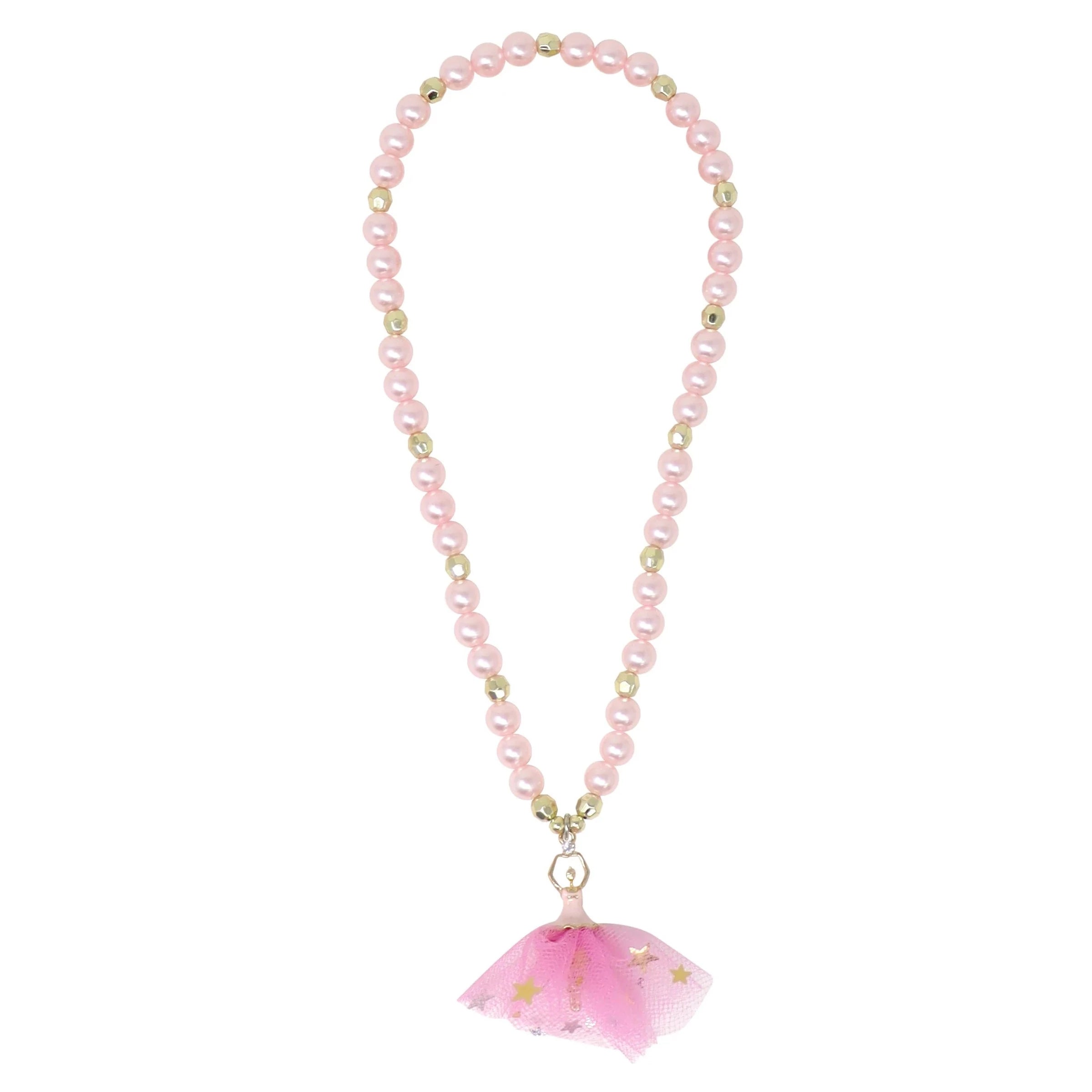 Pink Poppy Ballerina Charm Necklace - Ballerina Necklace