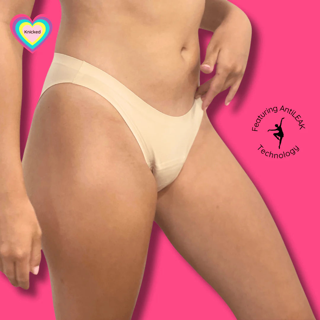 Knicked Period Dance Underwear ~ Dance Diva Heavy Absorbancy ~ Seamless with Anti-leak Technology - Period Underwear - Detail