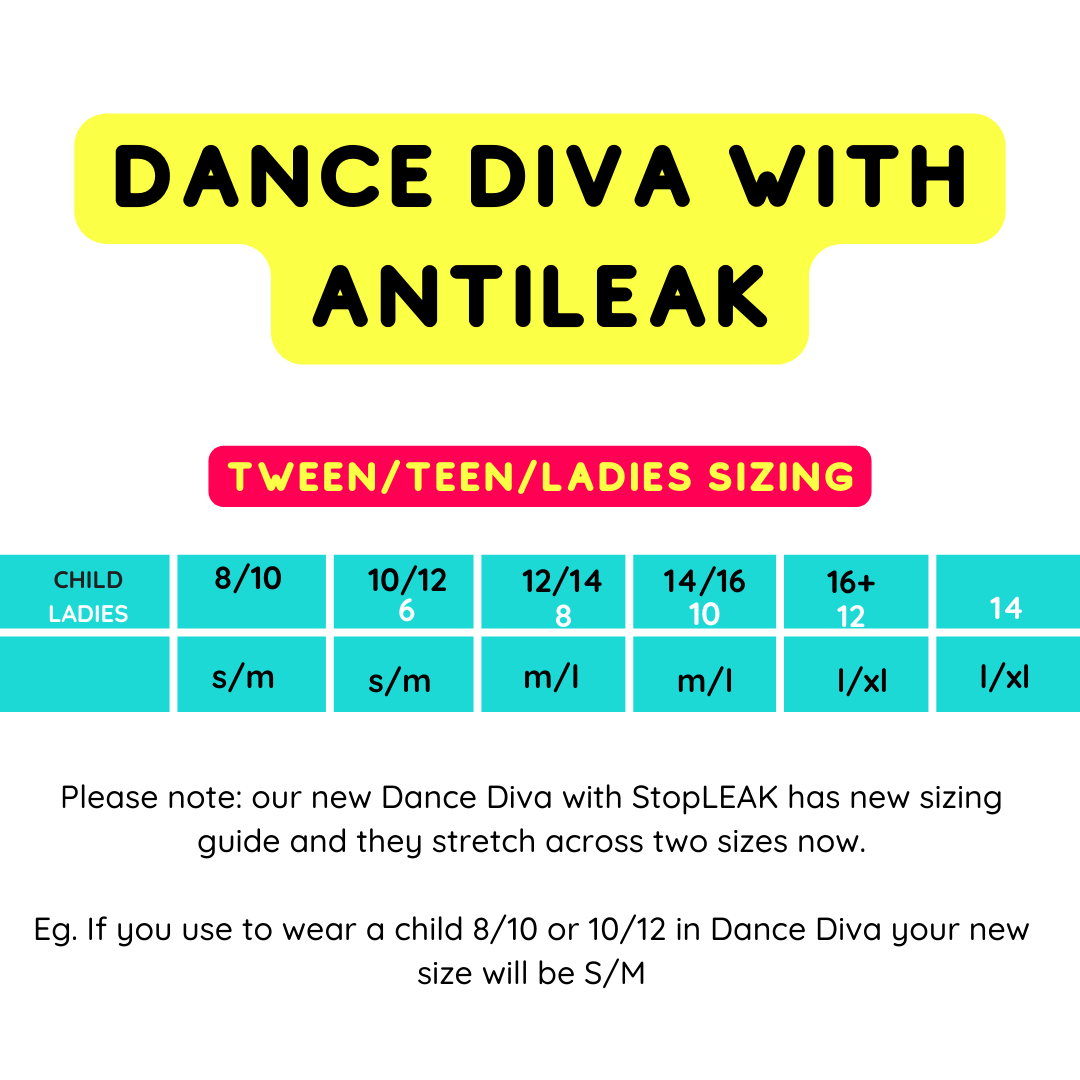 Knicked Period Dance Underwear ~ Dance Diva Heavy Absorbancy ~ Seamless with Anti-leak Technology - Period Underwear - Close-up