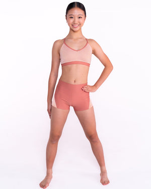 Pink Lemon Dancewear Shimmer Crop Top - Crops - Detail