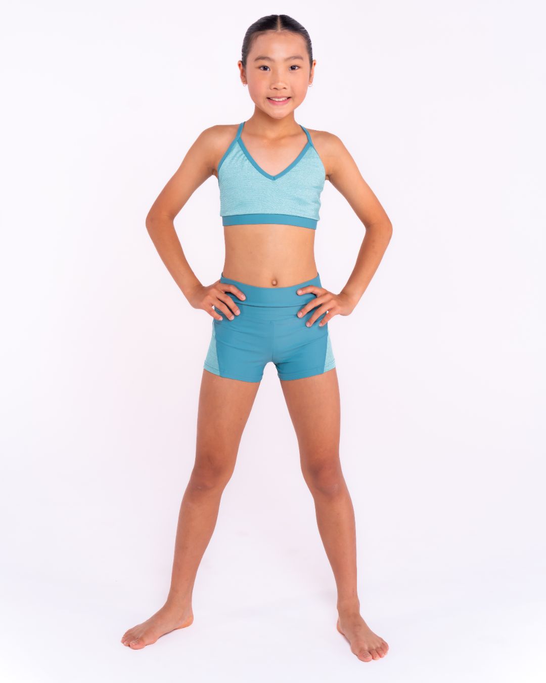 Pink Lemon Dancewear Shimmer Crop Top - Crops - View 9