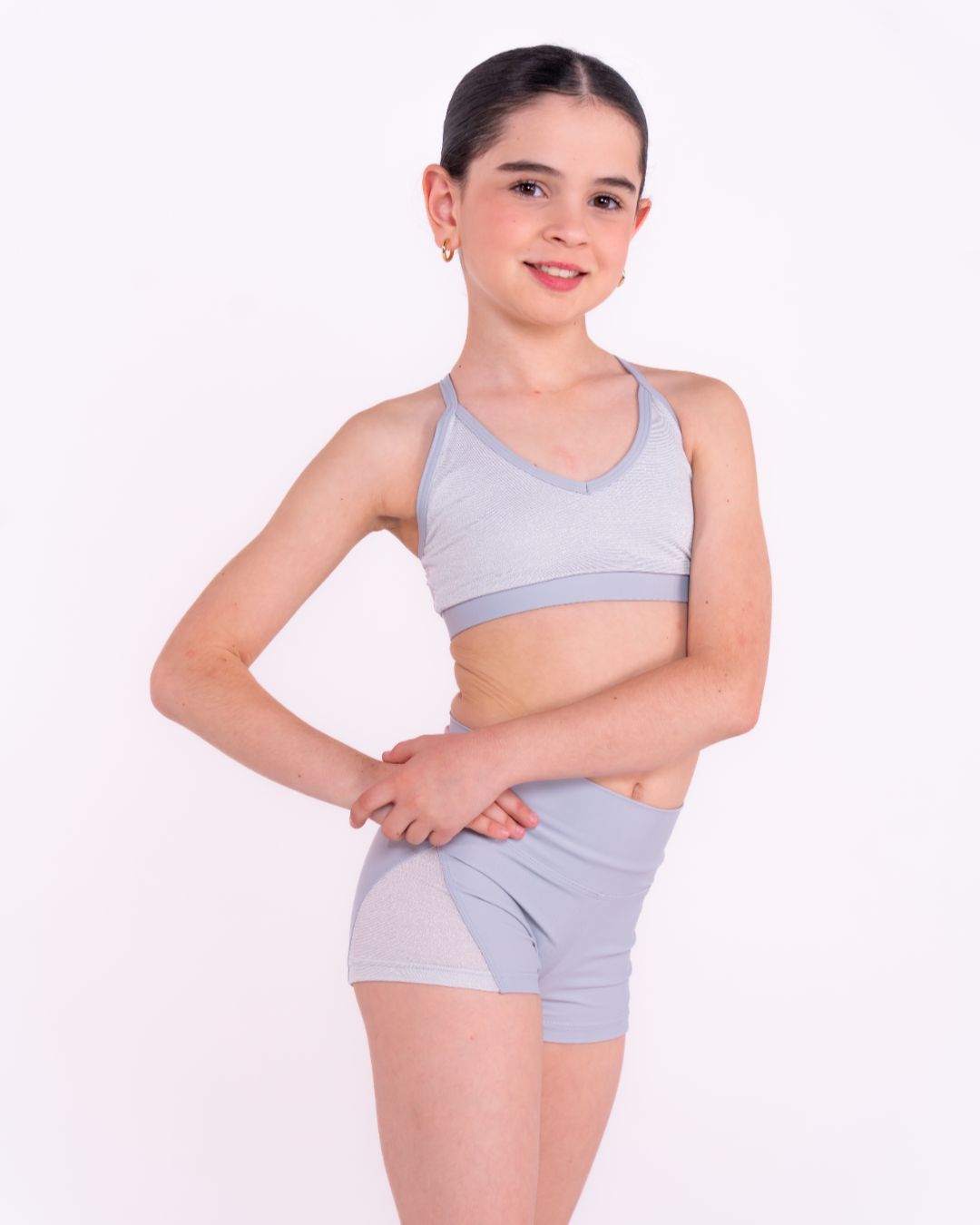 Pink Lemon Dancewear Shimmer Crop Top - Crops
